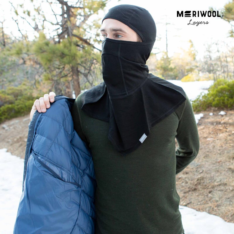MERIWOOL Ski Mask for Kids 100% Merino Wool Balaclava Winter Face Snow Mask - Image 4